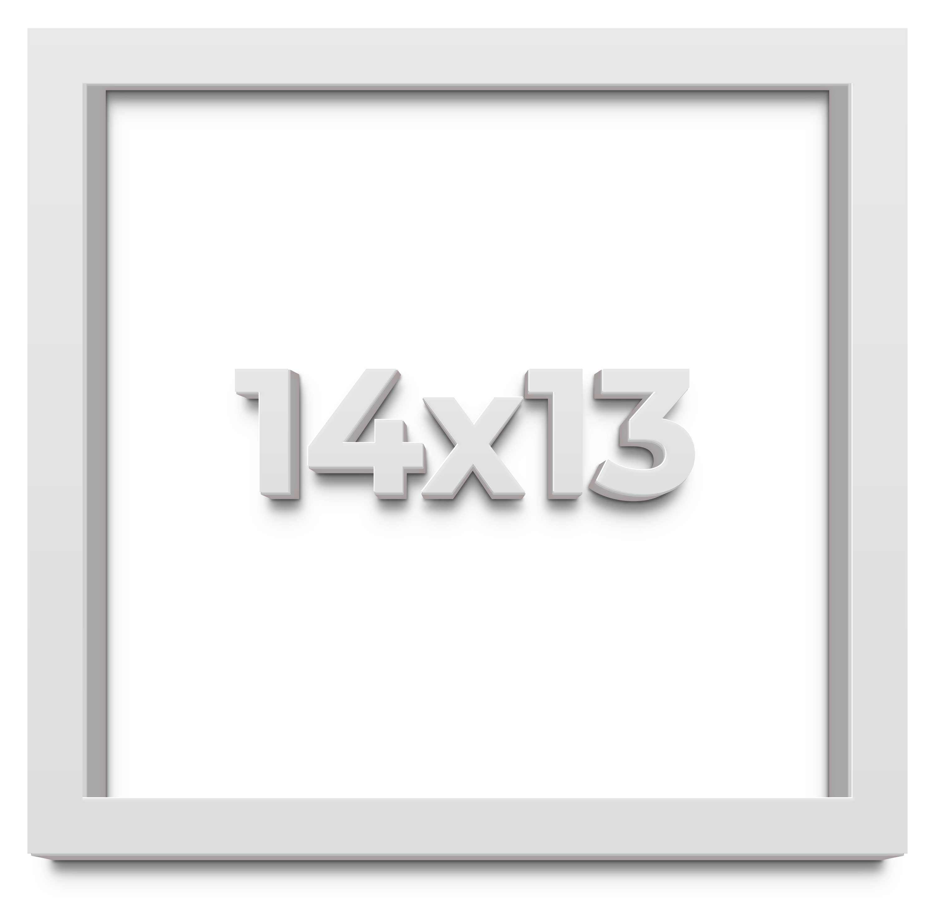 14x13 Frame 14x13 Shadow Box High Gloss White Display Frame | 1.625 Inches Deep | 1 ...