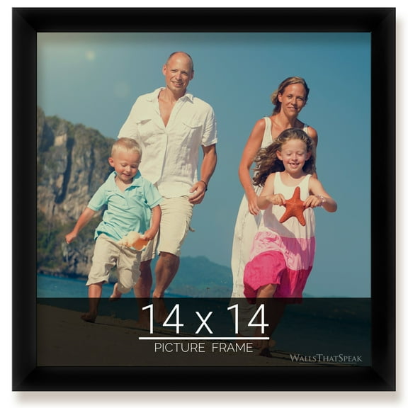 14x14 Black Picture Frame for Puzzles Posters Photos or Artwork