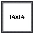 thumbnail image 1 of 14x14 Frame Black Real Wood Picture Frame Width 1.25 inches | Interior Frame Depth 0.5 inches |, 1 of 8