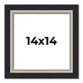 thumbnail image 1 of 14x14 Frame Black Real Wood Picture Frame Width 2.25 Inches | Interior Frame Depth 0.5 Inches |, 1 of 8