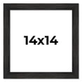 thumbnail image 1 of 14x14 Frame Black Rustic Barnwood Solid Wood Picture Frame | 1.5 Inch Moulding Width | Includes UV, 1 of 8