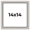 thumbnail image 1 of 14x14 Frame Silver Real Wood Picture Frame Width 1.25 Inches | Interior Frame Depth 0.5 Inches |, 1 of 8