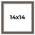 thumbnail image 1 of 14x14 Frame Silver Real Wood Picture Frame Width 1.25 Inches | Interior Frame Depth 0.5 Inches |, 1 of 8