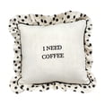 thumbnail image 1 of 14x14 Inch Cute Scalloped Throw Pillow Boho Decorative Pillow Soft Sofa Cushion for Couch Living Room Indoor Outdoor Decoration, 1 of 9
