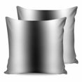 thumbnail image 1 of 14x14 Pillow Covers Set of 2, Black Grey White Throw Pillow Covers Decorative Couch Cushion Case, Farmhouse Ombre Color Modern Simple Microfiber Square Pillowcases for Bedroom Car Living Room, 1 of 7