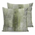thumbnail image 1 of 14x14 Pillow Covers Set of 2, Sage Green Throw Pillow Covers Decorative Couch Cushion Case, Retro Oil Painting Modern Abstract Art Aesthetics Microfiber Square Pillowcases for Bedroom Car Living Room, 1 of 7