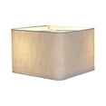 thumbnail image 1 of 14x14x9 Rounded Corner Premiere Hardback Shallow Square Drum Lampshade Textured Oatmeal, 1 of 5