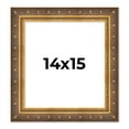 thumbnail image 1 of 14x15 Frame Vintage Gold Solid Wood Picture Frame | 2.5 Inch Moulding Width | Ornate Bronze Museo, 1 of 8