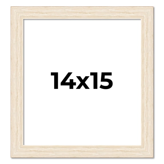 14x15 Frame White Real Wood Picture Frame Width 1.5 inches | Interior Frame Depth 0.5 inches | Barn