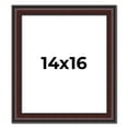 thumbnail image 1 of 14x16 Frame Brown Round Mahogany Solid Wood Picture Frame | 1.625 Inch Moulding Width | with UV, 1 of 8