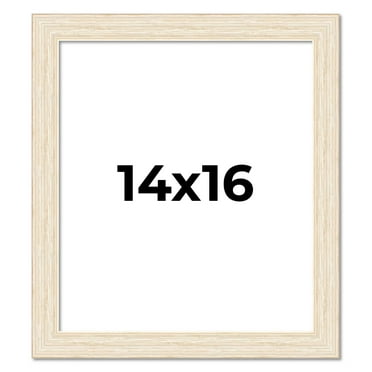 14x16 Frame White Real Wood Picture Frame Width 1.5 inches | Interior Frame Depth 0.5 inches | Barn
