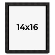 14x16 Shadow Box Black Rustic Barnwood Display Frame | 1.125 Inch Deep | 0.875 Inch Moulding Width