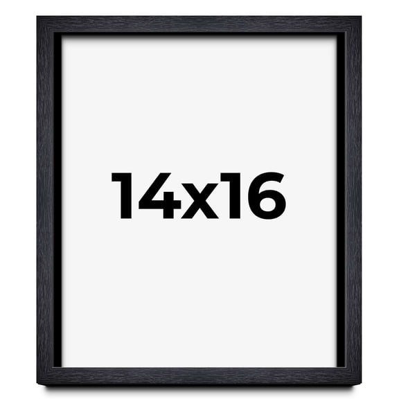 14x16 Shadow Box Frame Black | 1 Inches Deep Real Wood Farmhouse Shadowbox Display Frame | UV