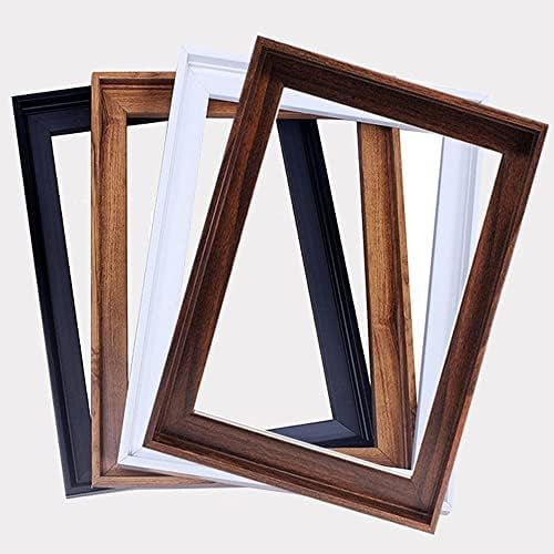 Pixy Canvas 8x10 Floater Frame for 15 Deep Canvas Paintings, Wood Panels Stretched Canvas Boards 4 Colors Available (Antique Sil