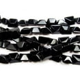 thumbnail image 1 of 14x16mm 12 Inches Black Glass Faceted Nugget Beads Genuine Gemstone Natural Jewelry Making, 1 of 1
