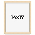 thumbnail image 1 of 14x17 Frame Beige Real Wood Picture Frame Width 0.75 inches | Interior Frame Depth 0.5 inches |, 1 of 8