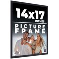 thumbnail image 1 of 14x17 Frame Black Real Wood Picture Frame Width 0.75 inches | Interior Frame Depth 0.5 inches |, 1 of 8