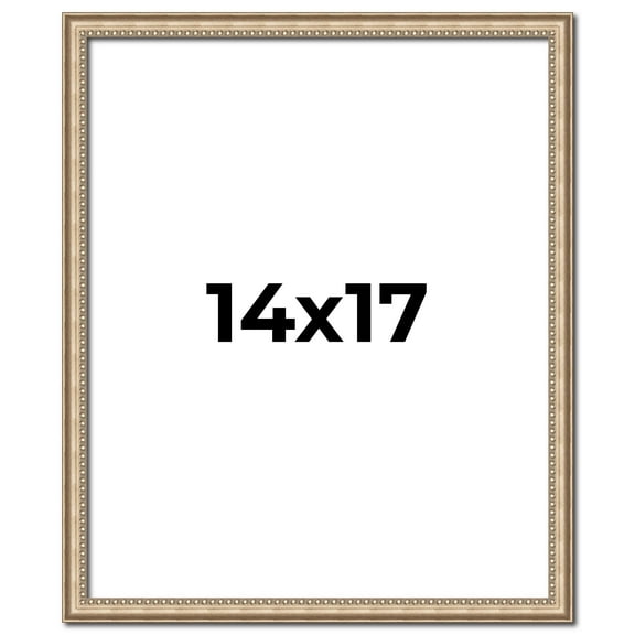 14x17 Frame Silver Real Wood Picture Frame Width 0.75 Inches | Interior Frame Depth 0.5 Inches |