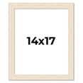 thumbnail image 1 of 14x17 Frame White Barnwood Picture Frame - Modern Photo Frame Includes UV Acrylic Shatter Guard, 1 of 8
