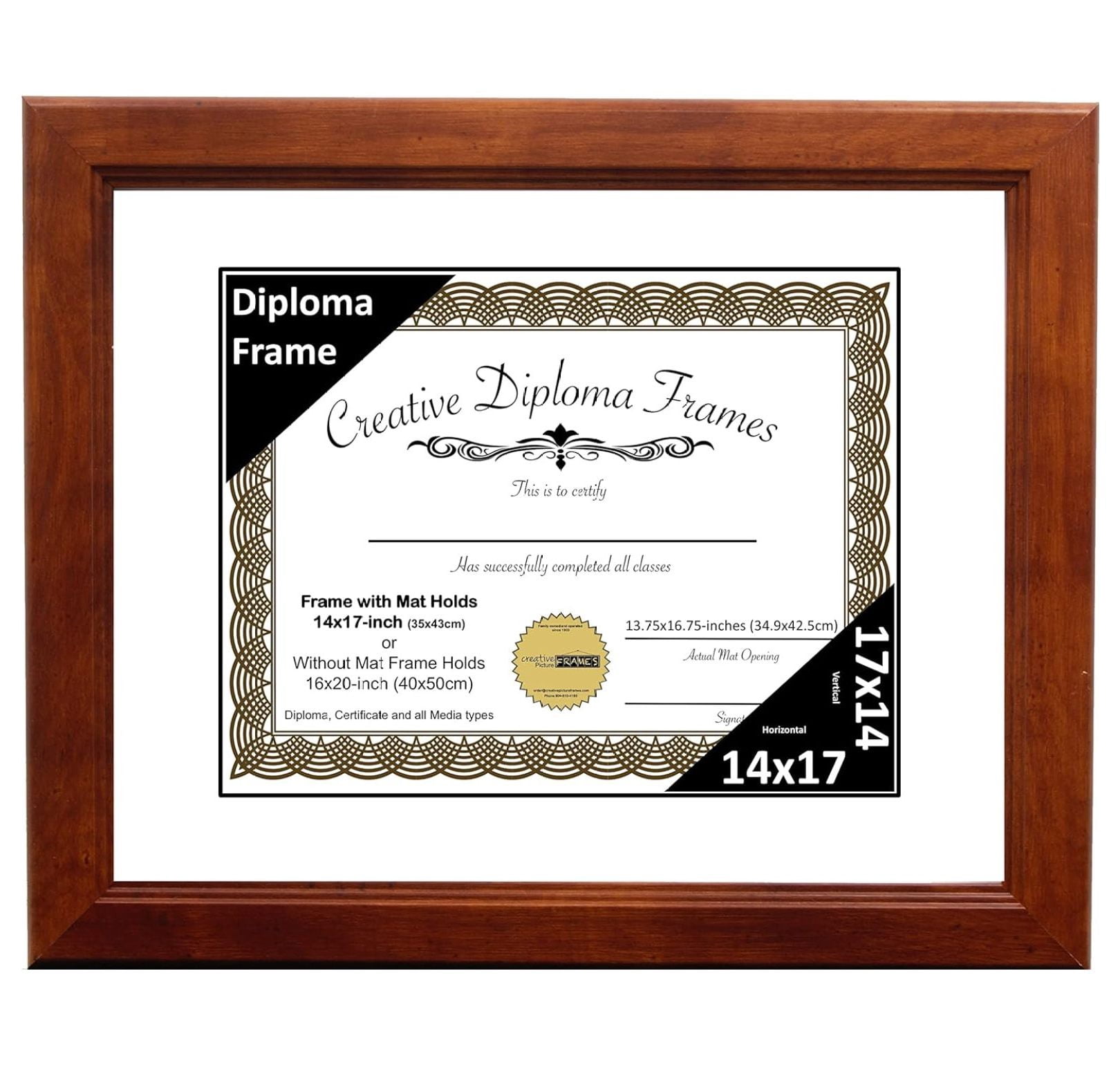 14 X 17 Diploma Frame