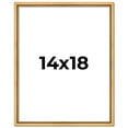 thumbnail image 1 of 14x18 Frame Beaded Gold Solid Wood Picture Frame | 0.75 Inches Moulding Width | Liscio Oro, 1 of 8