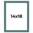 thumbnail image 1 of 14x18 Frame Blue Rustic Barnwood Solid Wood Picture Frame Width 1.25 Inches | Interior Depth 0.5, 1 of 8