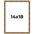 thumbnail image 1 of 14x18 Frame Gold Kingsley Distressed Solid Wood Picture Frame Width 0.75 Inches | Interior Frame, 1 of 8