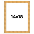 thumbnail image 1 of 14x18 Frame Gold Rustic Solid Wood Picture Frame | 1.25 Inch Wide Moulding | Rustique Gold, 1 of 8