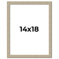 thumbnail image 1 of 14x18 Frame Grey Solid Wood Picture Frame Width 1 Inches | Interior Frame Depth 0.5 Inches |, 1 of 8