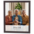 thumbnail image 1 of 14x18 Rustic Brown Real Wood Picture Frame Width 0.75 inches | Interior Frame Depth 0.5 inches |, 1 of 8