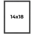 thumbnail image 1 of 14x18 Rustic Brown Real Wood Picture Frame Width 0.75 inches | Interior Frame Depth 0.5 inches |, 1 of 8