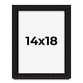 thumbnail image 1 of 14x18 Shadow Box Black Solid Wood Display Picture Frame | 1 Inch Rabbet Depth | | 1.375 Inch, 1 of 4