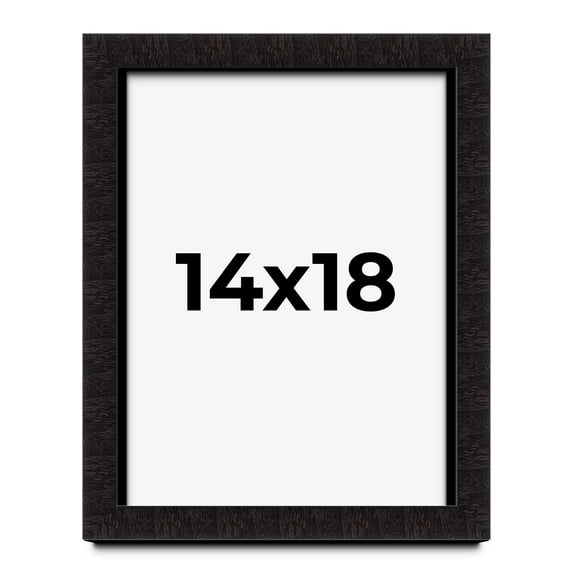 14x18 Shadow Box Black Solid Wood Display Picture Frame | 1 Inch Rabbet Depth | | 1.375 Inch