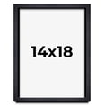 thumbnail image 1 of 14x18 Shadow Box Frame Black | 1 Inches Deep Real Wood Farmhouse Shadowbox Display Frame | UV, 1 of 6