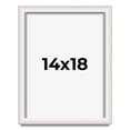 thumbnail image 1 of 14x18 Shadow Box Silver Brushed Striped Display Frame | 1.625 Inches Deep | 1 Inch Moulding Width |, 1 of 8