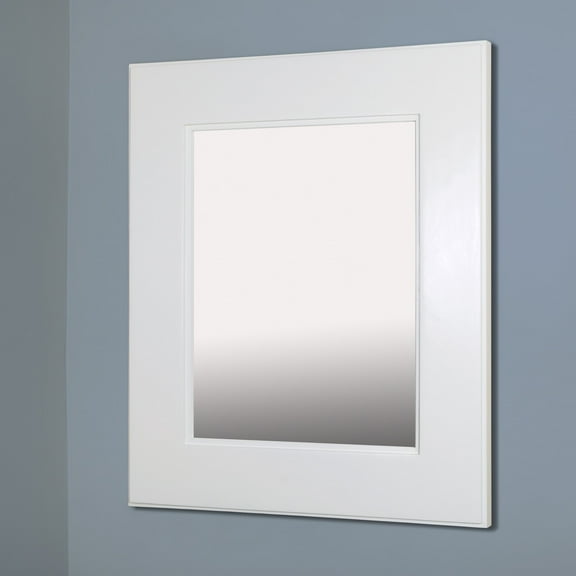 14x18 Shaker White Mirrored Medicine Cabinet by Fox Hollow Furnishings