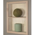 thumbnail image 1 of 14x18 Unfinished Recessed Sloane Wall Niche (w/ plain back and one fixed shelf) by Fox Hollow Furnishings, 1 of 2
