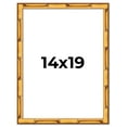thumbnail image 1 of 14x19 Frame Gold Bamboo Solid Wood Picture Frame | 1 Inch Moulding Width | Interior Frame Depth, 1 of 8