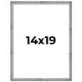 thumbnail image 1 of 14x19 Frame Silver Grey Distressed Solid Wood Picture Frame | 0.75 Inch Moulding Width | Interior, 1 of 8