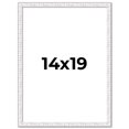 thumbnail image 1 of 14x19 Frame White Real Wood Picture Frame Width 0.75 inches | Interior Frame Depth 0.5 inches |, 1 of 8