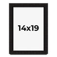 thumbnail image 1 of 14x19 Shadow Box Black Solid Wood Display Picture Frame | 1 Inch Rabbet Depth | | 1.375 Inch, 1 of 4