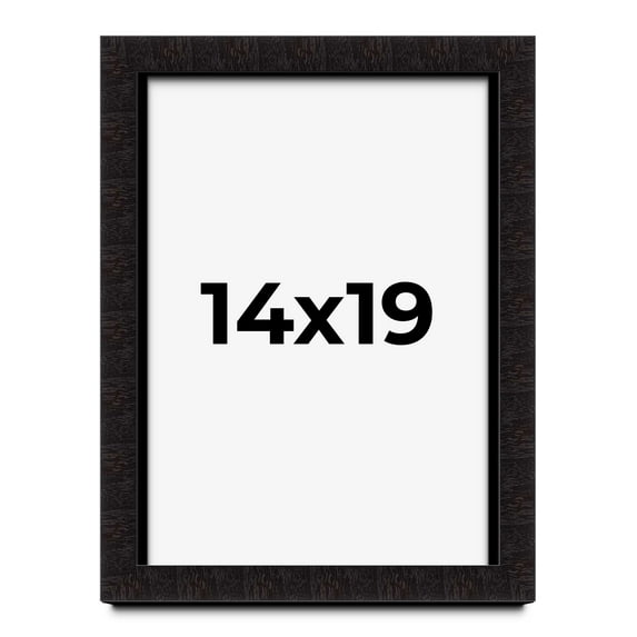 14x19 Shadow Box Black Solid Wood Display Picture Frame | 1 Inch Rabbet Depth | | 1.375 Inch