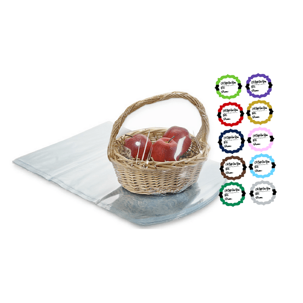 14x20" Clear Shrink Bags Basket Size Gift Packaging Cello / Cellophane