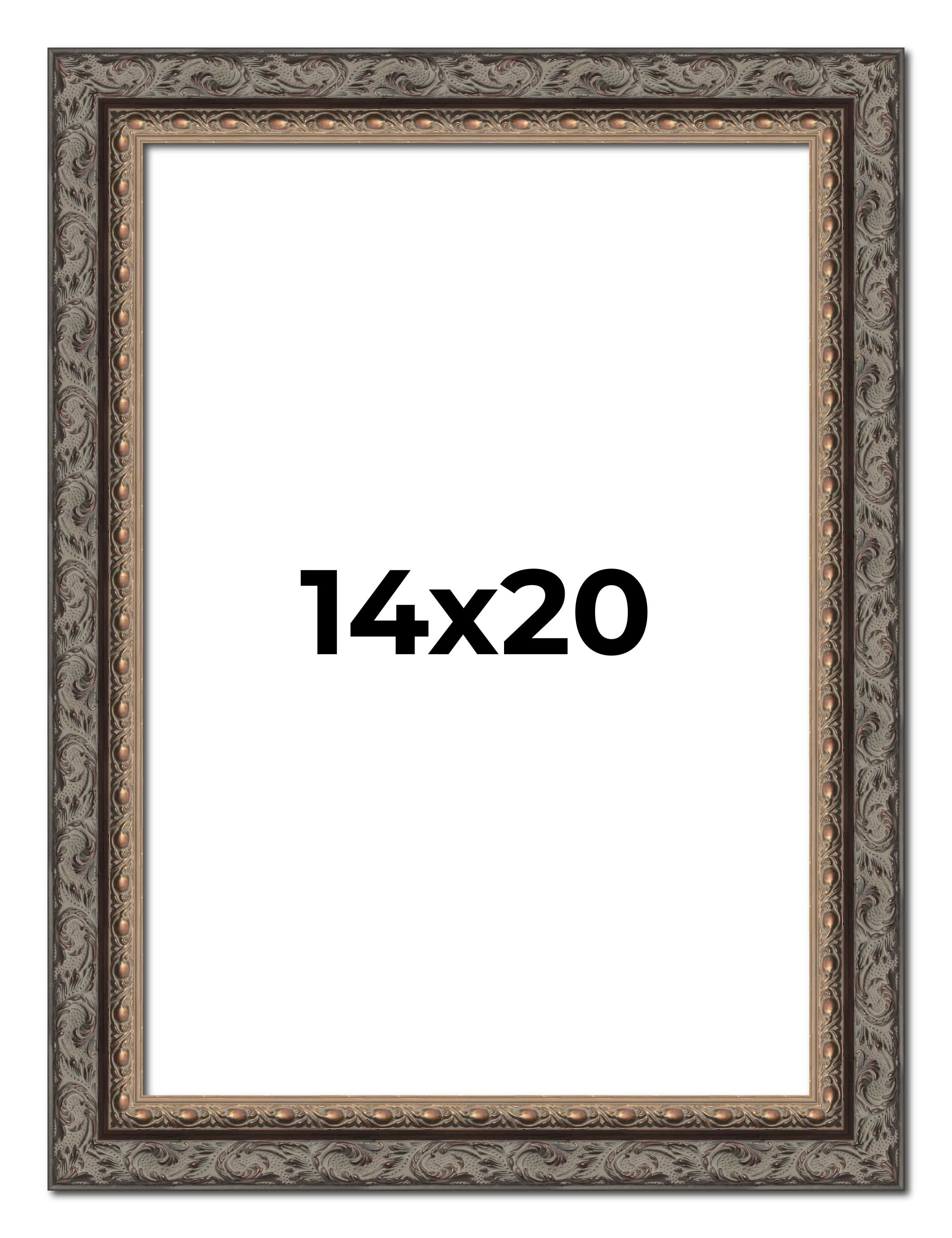 14x20 Frame Black Real Wood Picture Frame Width 2 inches | Interior ...