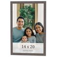 thumbnail image 1 of 14x20 Frame Blue Kingsley Pewter Solid Wood Picture Frame Width 0.75 Inches |Interior Depth 0.5, 1 of 8