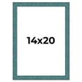 thumbnail image 1 of 14x20 Frame Blue Rustic Barnwood Solid Wood Picture Frame Width 1.25 Inches | Interior Depth 0.5, 1 of 8