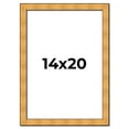 thumbnail image 1 of 14x20 Frame Gold Rustic Solid Wood Picture Frame | 1.25 Inch Wide Moulding | Rustique Gold, 1 of 8