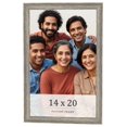 thumbnail image 1 of 14x20 Frame Grey Solid Wood Picture Frame Width 1 Inches | Interior Frame Depth 0.5 Inches |, 1 of 8