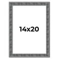 thumbnail image 1 of 14x20 Frame Silver Black Rustic Sonoma Solid Wood Picture Frame | 1.5 Inch Moulding Width |, 1 of 8