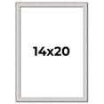 thumbnail image 1 of 14x20 Frame Silver Inner Slope Bevel Picture Frame | 1 Inch Moulding Width | 0.75 Inch Rabbet Depth, 1 of 8